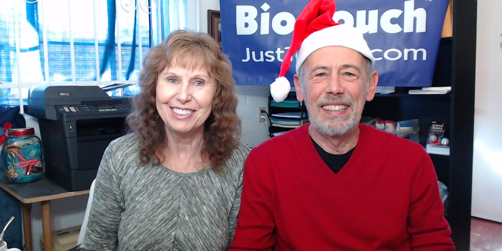 Holiday cheer with Bev and Paul